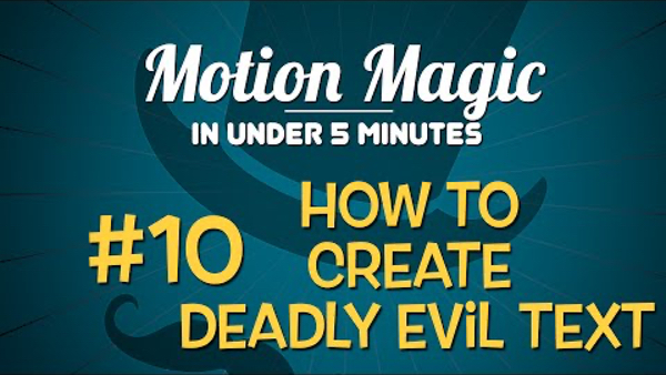How to Create a Deadly Evil Text, Ripple Training: Video editing tutorials for the best editing software for PC and Mac.