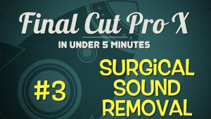 Removing Sound in Final Cut Pro X, Ripple Training: Video editing tutorials for the best editing software for PC and Mac.
