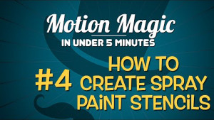 How to Create a Spray Paint Stencil in Motion 5, Ripple Training: Video editing tutorials for the best editing software for PC and Mac.
