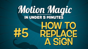 Learn How to Replace a Sign in Motion 5, Ripple Training: Video editing tutorials for the best editing software for PC and Mac.