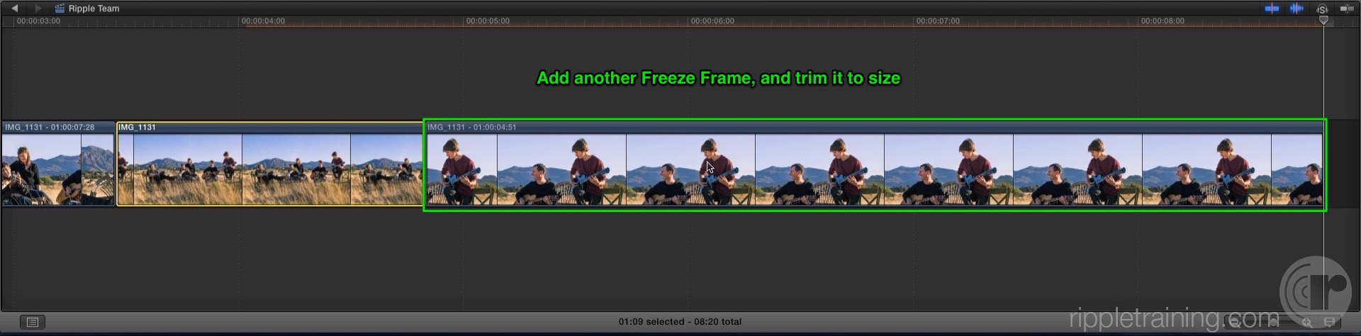 Using the Ken Burns Effect in Final Cut Pro X, Ripple Training: Video editing tutorials for the best editing software for PC and Mac.