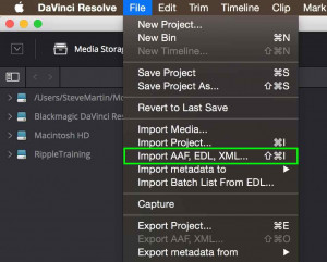 Final Cut Pro X to DaVinci Resolve 12.5 and Back, Ripple Training: Video editing tutorials for the best editing software for PC and Mac.