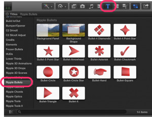 Bullets Help Docs, Ripple Training: Video editing tutorials for the best editing software for PC and Mac.
