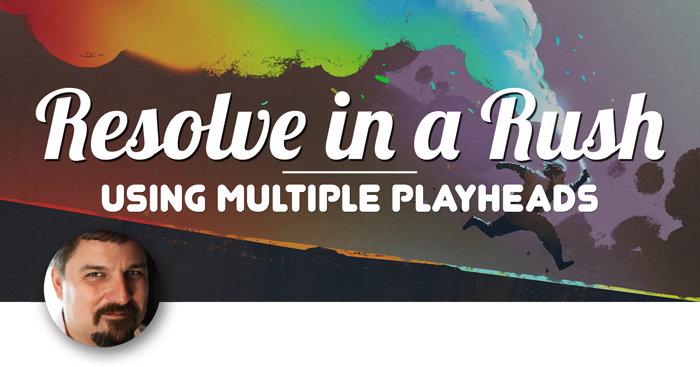 Using Multiple Playheads in DaVinci Resolve, Ripple Training: Video editing tutorials for the best editing software for PC and Mac.