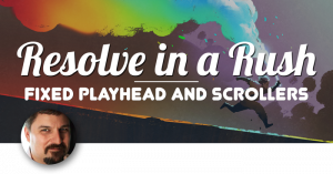 The Fixed Playhead and Scrollers in DaVinci Resolve, Ripple Training: Video editing tutorials for the best editing software for PC and Mac.