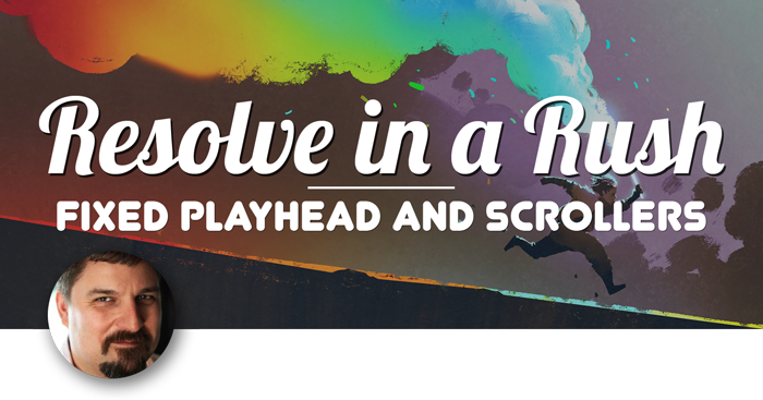 The Fixed Playhead and Scrollers in DaVinci Resolve, Ripple Training: Video editing tutorials for the best editing software for PC and Mac.