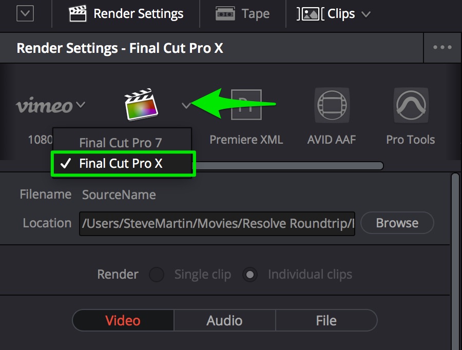 Final Cut Pro X to DaVinci Resolve 15 and Back, Ripple Training: Video editing tutorials for the best editing software for PC and Mac.