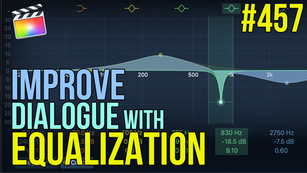 Improve Dialogue with EQ in FCP X, Ripple Training: Video editing tutorials for the best editing software for PC and Mac.