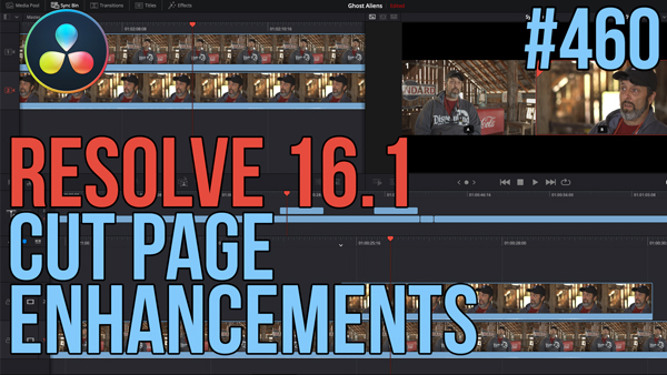 Resolve 16.1 Cut Page Enhancements, Ripple Training: Video editing tutorials for the best editing software for PC and Mac.