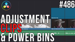 Adjustment Clips and Power Bins in DaVinci Resolve, Ripple Training: Video editing tutorials for the best editing software for PC and Mac.