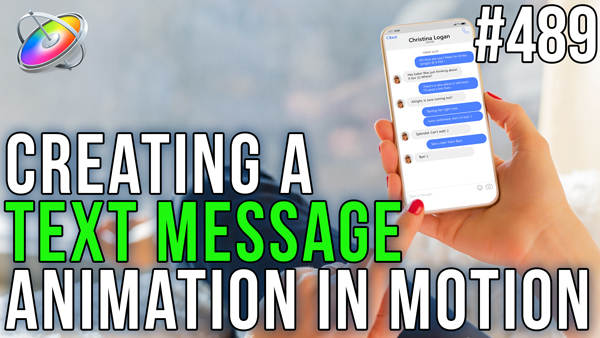 Creating a Text Message Animation in Motion, Ripple Training: Video editing tutorials for the best editing software for PC and Mac.