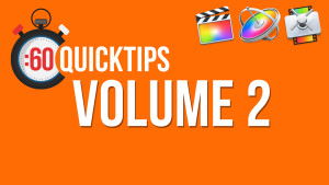 60 Second QuickTips Volume 2, Ripple Training: Video editing tutorials for the best editing software for PC and Mac.