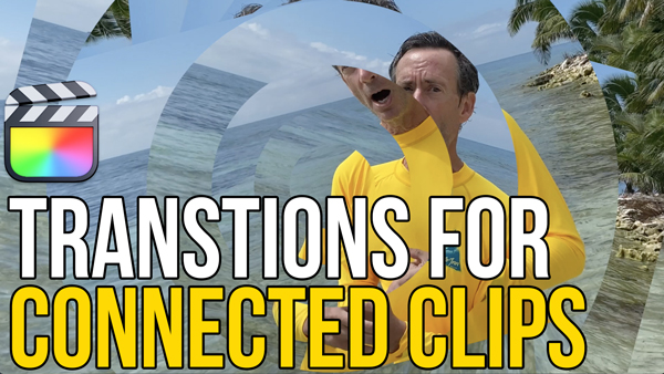 Transitions for Connected Clips in FCP, Ripple Training: Video editing tutorials for the best editing software for PC and Mac.