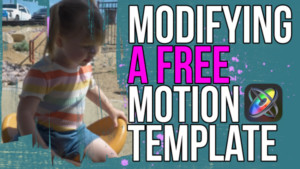 Modifying a Free Motion Template, Ripple Training: Video editing tutorials for the best editing software for PC and Mac.