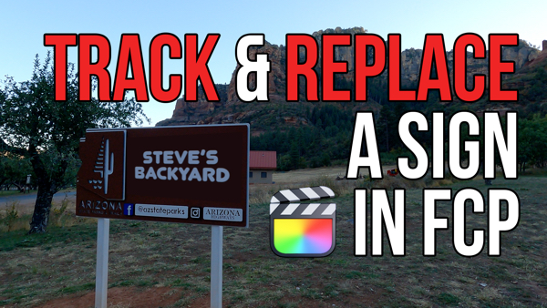 Track and Replace a Sign in Final Cut Pro, Ripple Training: Video editing tutorials for the best editing software for PC and Mac.