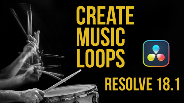 Create Music Loops in DaVinci Resolve 18.1, Ripple Training: Video editing tutorials for the best editing software for PC and Mac.