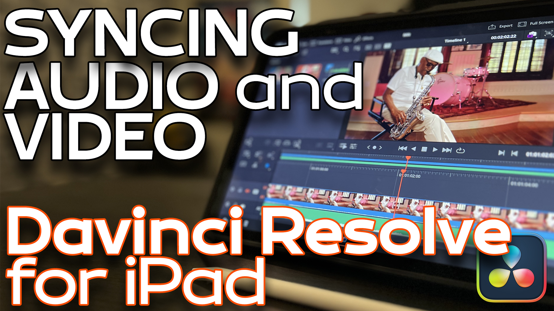 Syncing Audio and Video in DaVinci Resolve for iPad, Ripple Training: Video editing tutorials for the best editing software for PC and Mac.